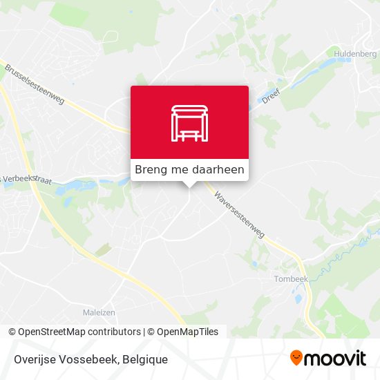 Overijse Vossebeek kaart