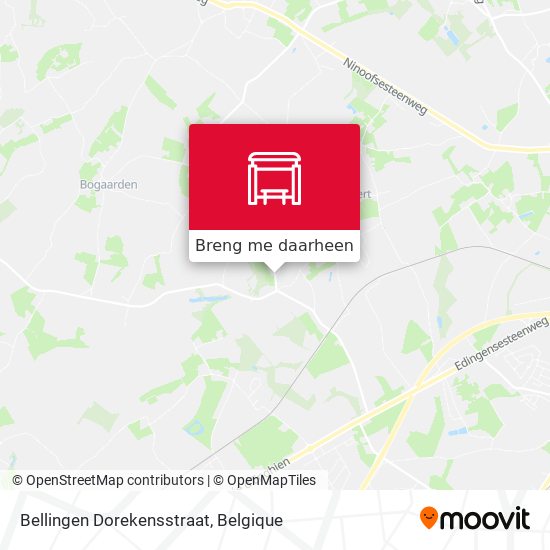 Bellingen Dorekensstraat kaart