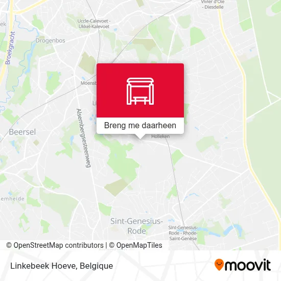 Linkebeek Hoeve kaart