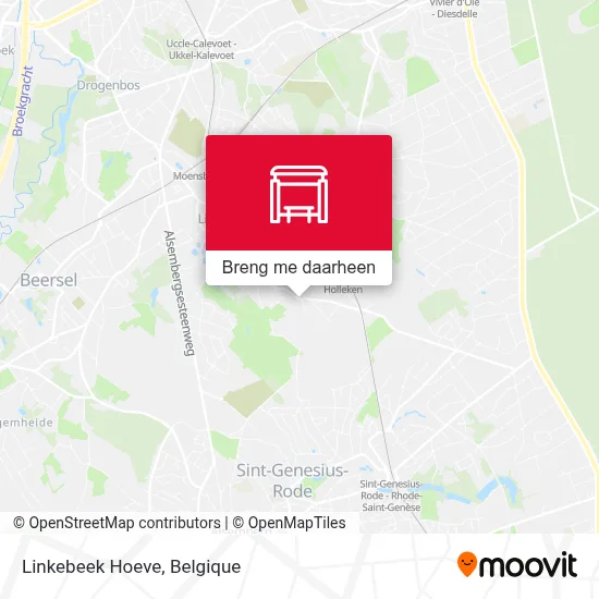 Linkebeek Hoeve kaart