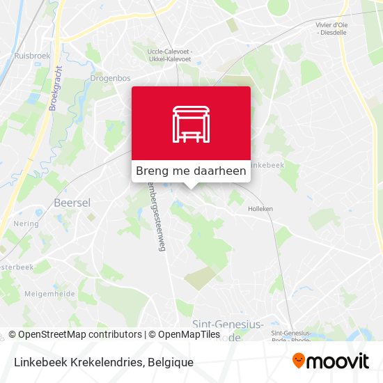 Linkebeek Krekelendries kaart