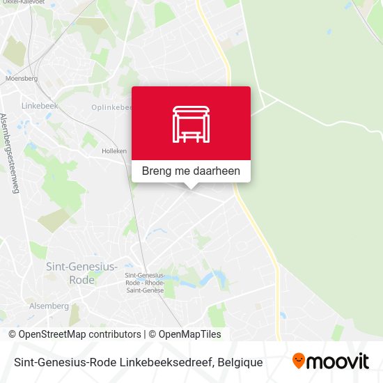 Sint-Genesius-Rode Linkebeeksedreef kaart