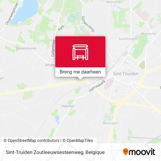 Sint-Truiden Zoutleeuwsesteenweg kaart