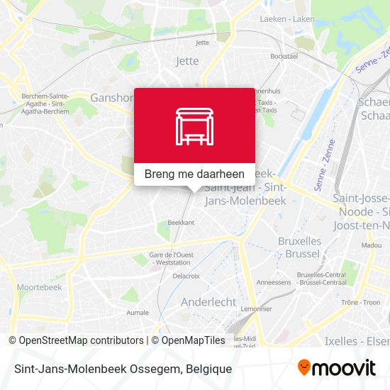 Sint-Jans-Molenbeek Ossegem kaart