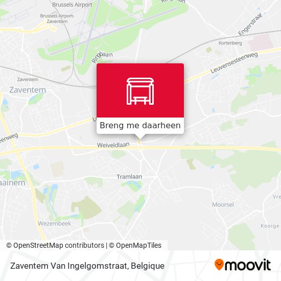 Zaventem Van Ingelgomstraat kaart