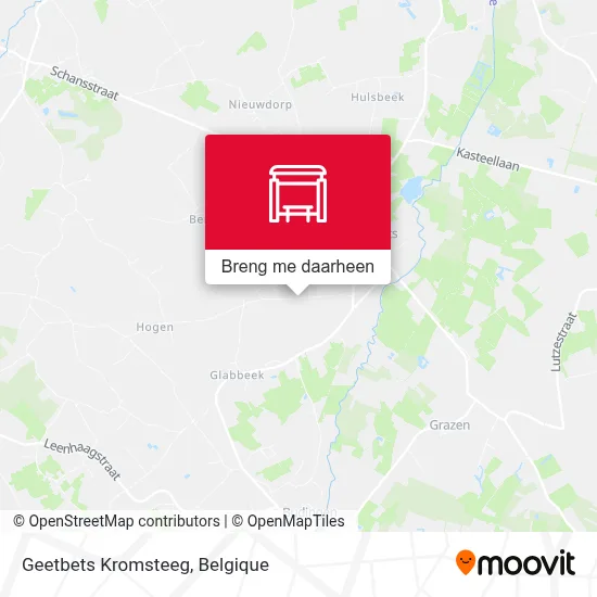 Geetbets Kromsteeg kaart