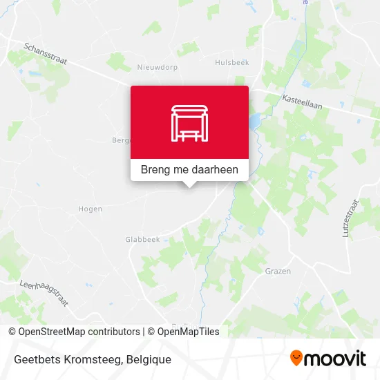 Geetbets Kromsteeg kaart