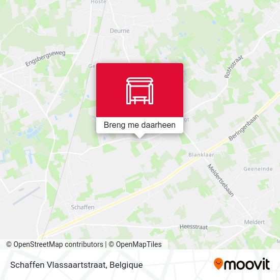 Schaffen Vlassaartstraat kaart