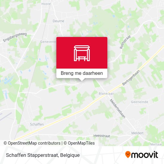 Schaffen Stapperstraat kaart