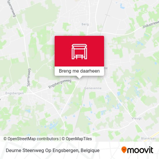 Deurne Steenweg Op Engsbergen kaart