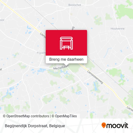 Begijnendijk Dorpstraat kaart