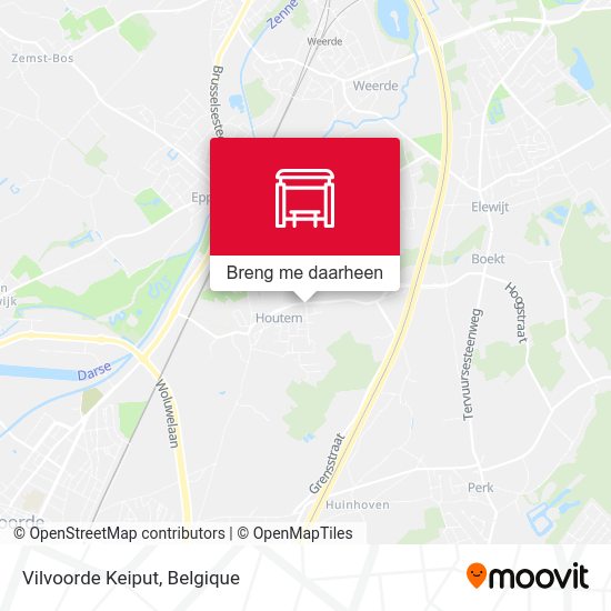 Vilvoorde Keiput kaart