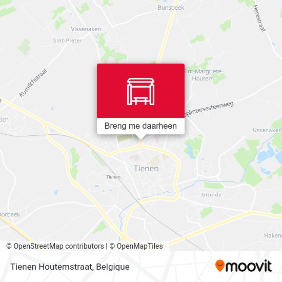 Tienen Houtemstraat kaart