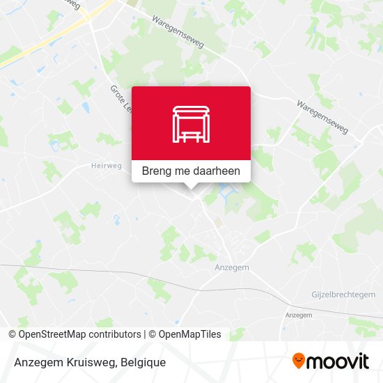 Anzegem Kruisweg kaart