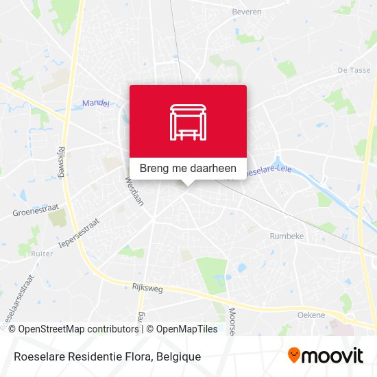 Roeselare Residentie Flora kaart