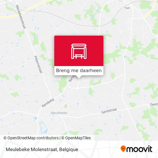 Meulebeke Molenstraat kaart