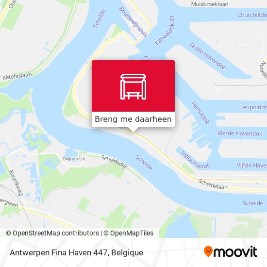 Antwerpen Fina Haven 447 kaart