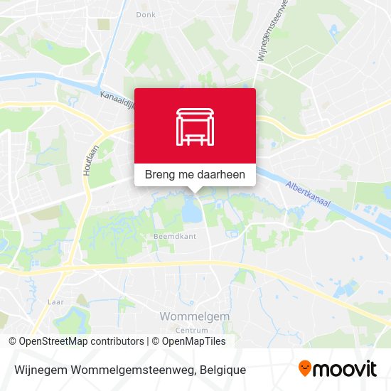 Wijnegem Wommelgemsteenweg kaart