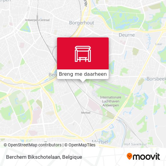 Berchem Bikschotelaan kaart