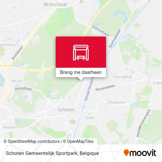 Schoten Gemeentelijk Sportpark kaart