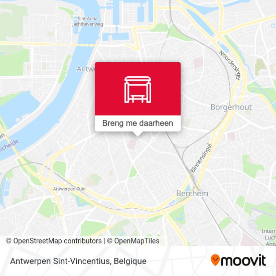 Antwerpen Sint-Vincentius kaart