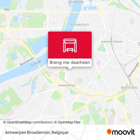 Antwerpen Broedermin kaart