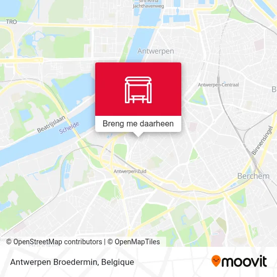 Antwerpen Broedermin kaart