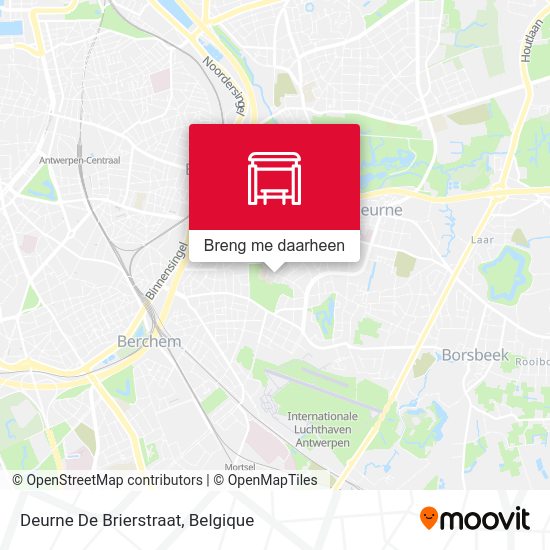 Deurne De Brierstraat kaart