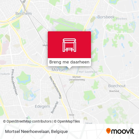 Mortsel Neerhoevelaan kaart