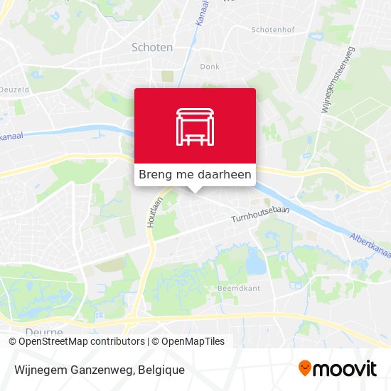 Wijnegem Ganzenweg kaart