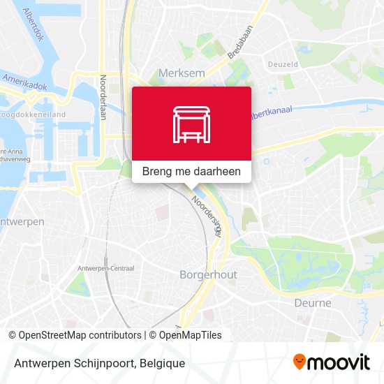 Antwerpen Schijnpoort kaart