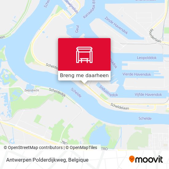 Antwerpen Polderdijkweg kaart