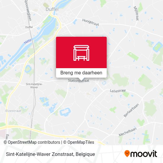 Sint-Katelijne-Waver Zonstraat kaart