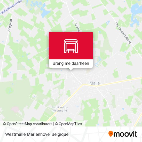 Westmalle Mariënhove kaart