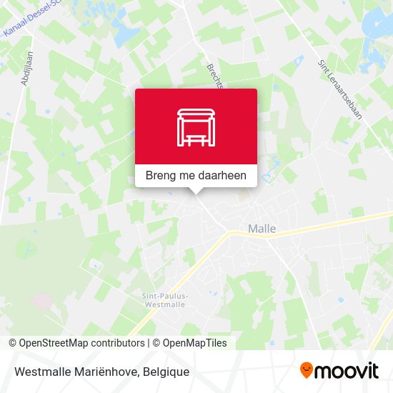 Westmalle Mariënhove kaart