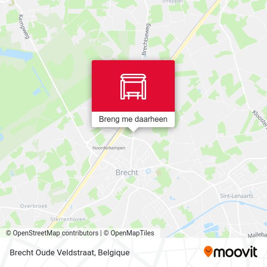 Brecht Oude Veldstraat kaart