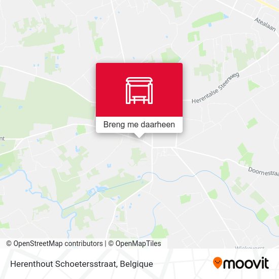 Herenthout Schoetersstraat kaart