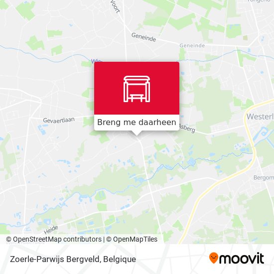 Zoerle-Parwijs Bergveld kaart