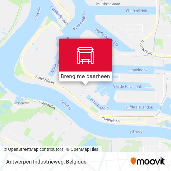Antwerpen Industrieweg kaart