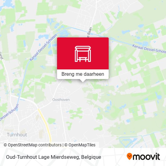 Oud-Turnhout Lage Mierdseweg kaart