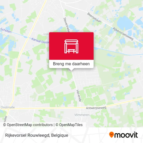 Rijkevorsel Rouwleegd kaart