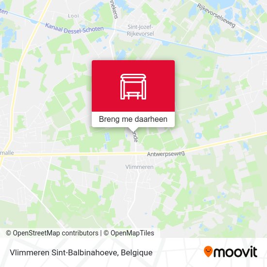 Vlimmeren Sint-Balbinahoeve kaart