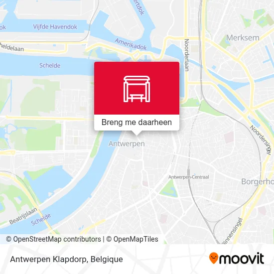 Antwerpen Klapdorp kaart