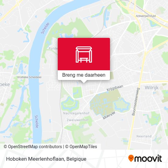 Hoboken Meerlenhoflaan kaart
