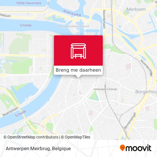 Antwerpen Meirbrug kaart