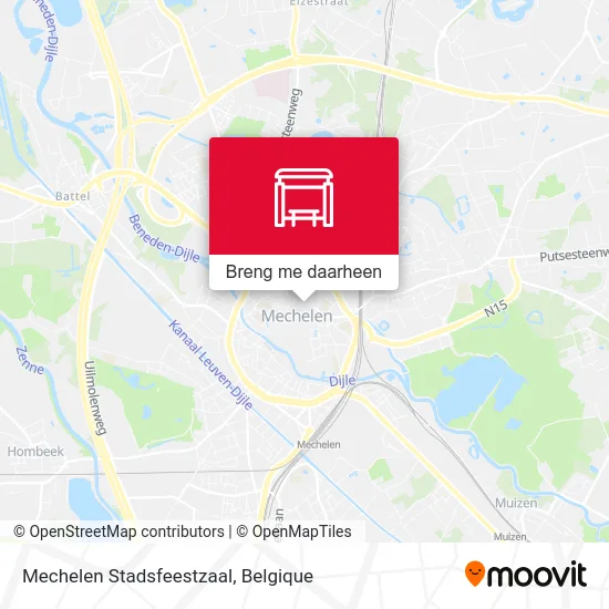 Mechelen Stadsfeestzaal kaart