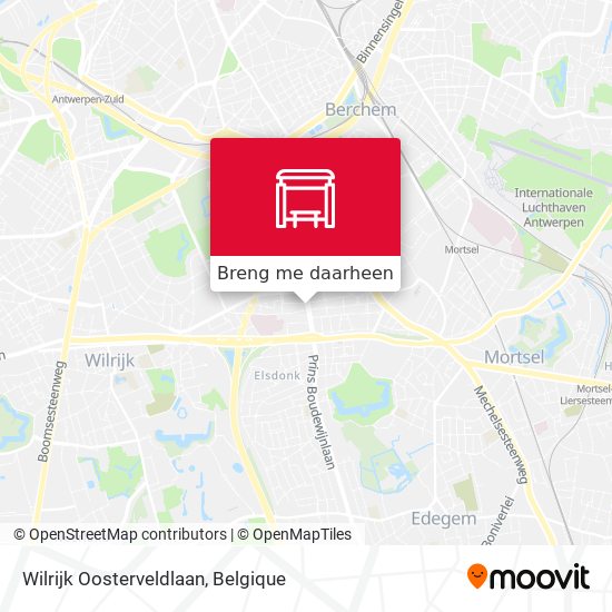 Wilrijk Oosterveldlaan kaart