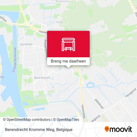 Berendrecht Kromme Weg kaart