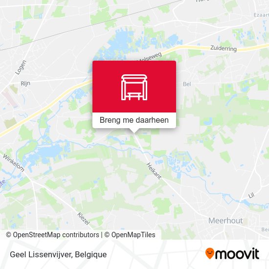 Geel Lissenvijver kaart