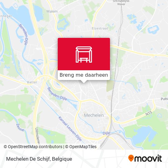 Mechelen De Schijf kaart